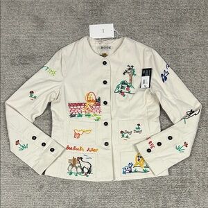 Bode beaded nursery rhyme jacket women’s size 2 cotton New